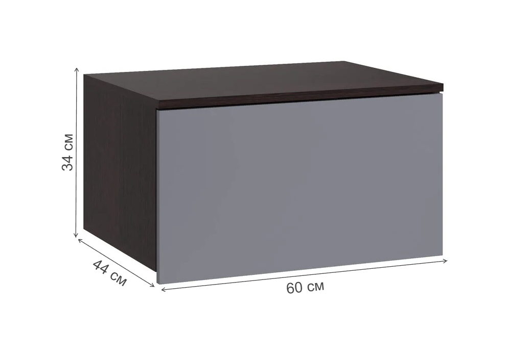 Прихожая Woodville Роут венге, графит софт  3