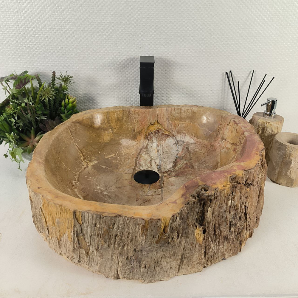 Раковина из окаменелого дерева OD-64768 53*52*15 0176