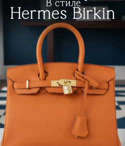 Сумка в стиле Hermes Birkin Эко-Кожа