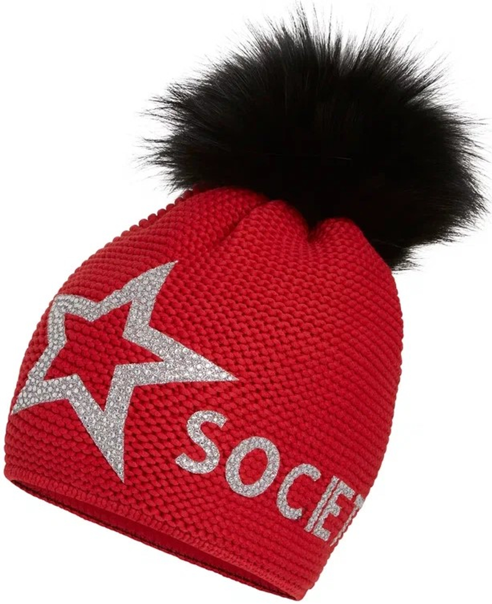 HIGH SOCIETY HS25A-1290 STAR Шапка Цвет красный/серебряный, 290, размер one size