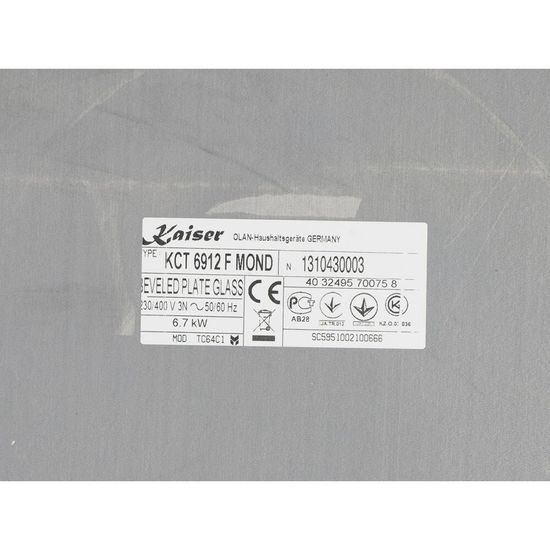 Электрическая варочная панель Kaiser KCT 6912F Mond