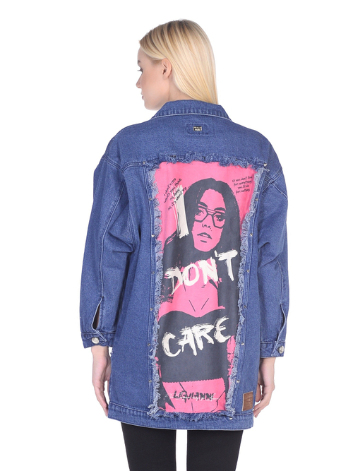 LIGVIANNI Джинсовая куртка Denim Jacket I Don't Care
