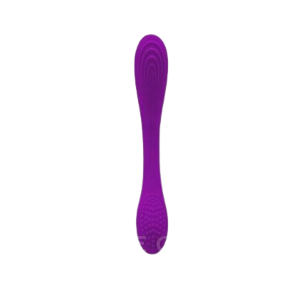 Двусторонний вибратор с гибким корпусом Double Pleasure