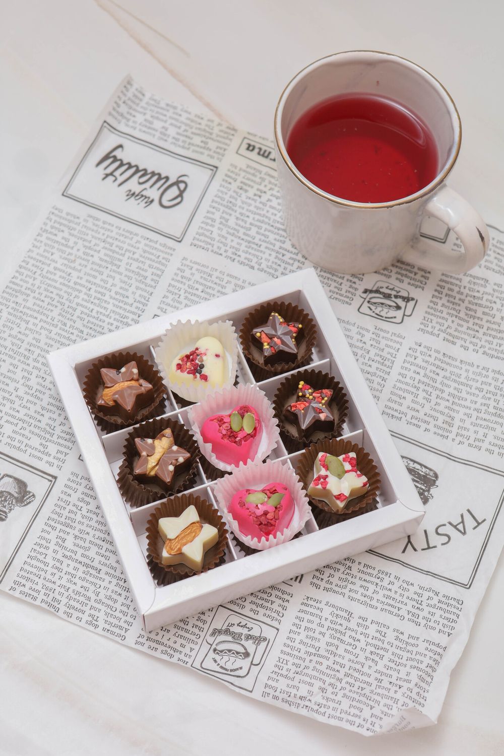 Конфеты звездочки и сердечки ручной работы, Микс