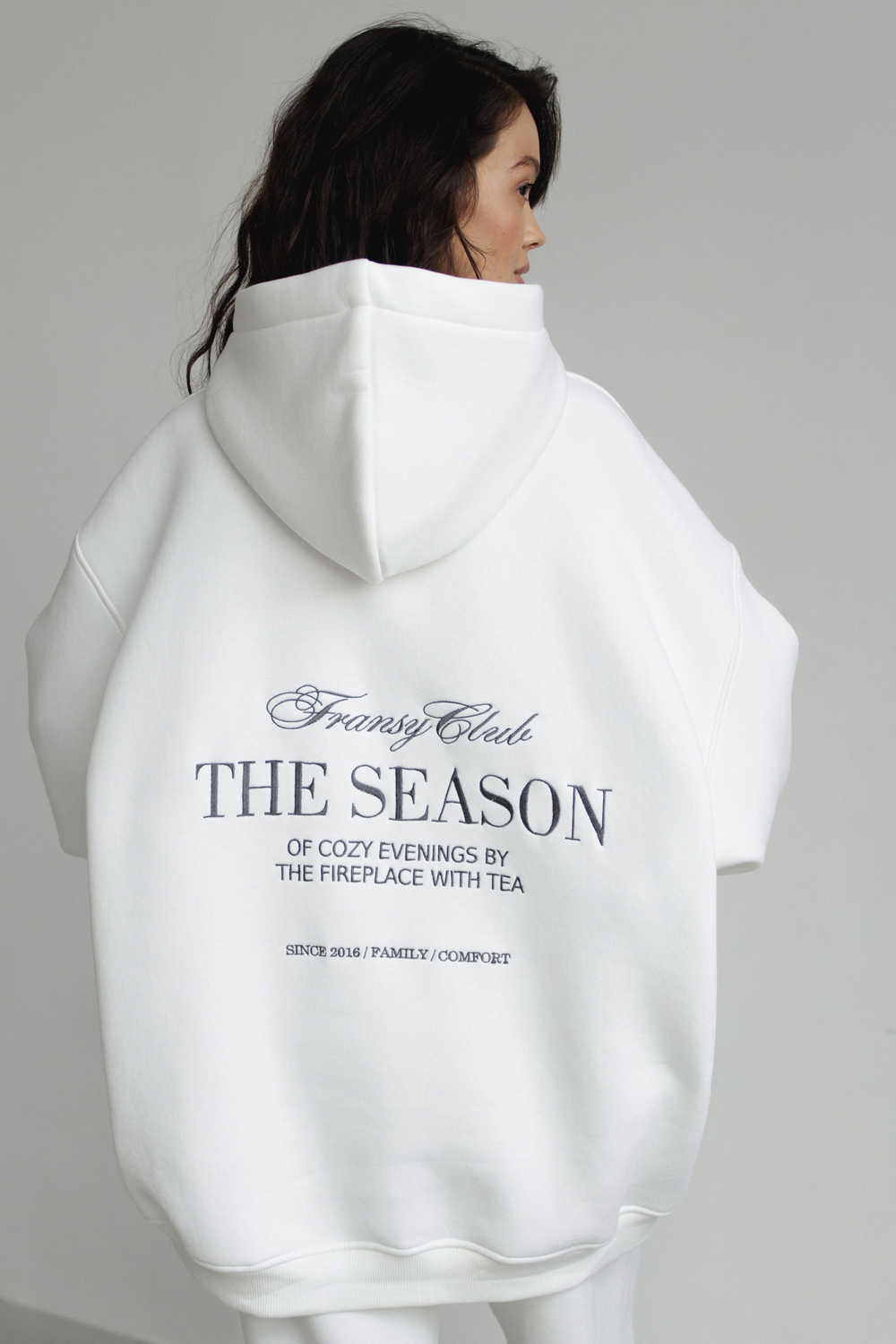 Худи 03 COZY SEASON с начесом, молочный