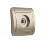 Компьютерная розетка RJ45 1-местная шампань Марс SBE-02c-S1-RJ