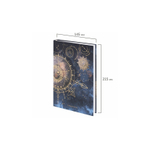 Ежедневник А-5 STAFF недатированный 128л. Astrology ламинированная обложка с фольгой 113519