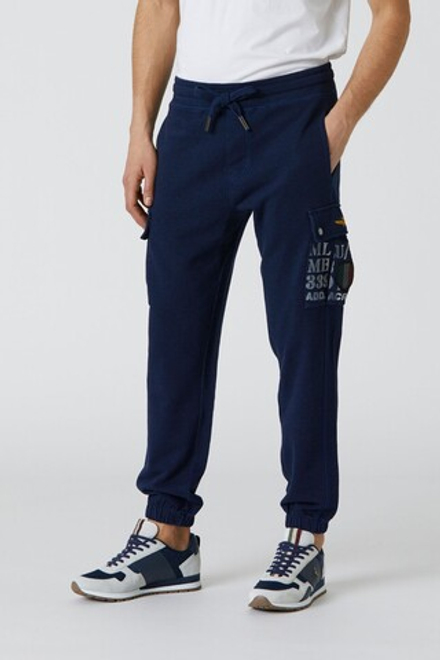 Брюки муж. карго AERONAUTICA 878 синий джинс