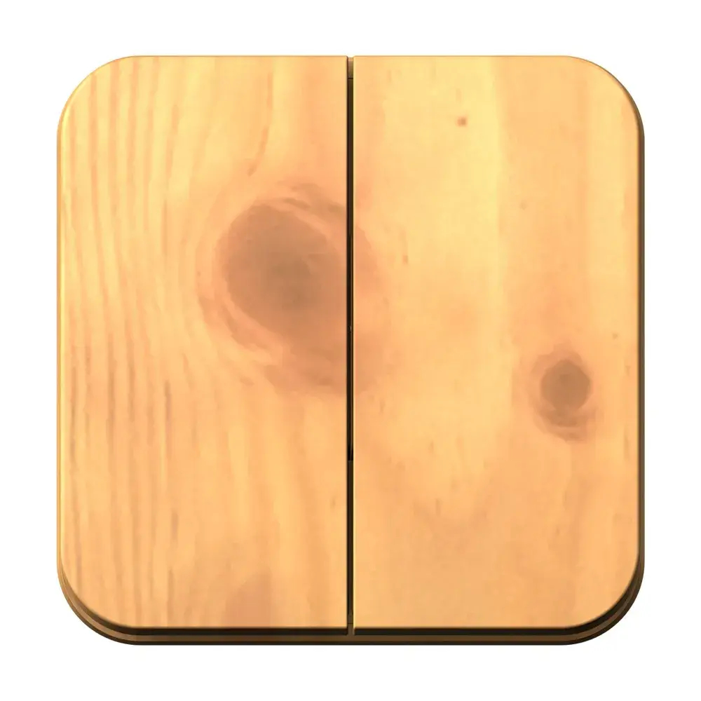 BLANCA О/У 2-клавишный ВЫКЛЮЧАТЕЛЬ (сх.5), 10А, 250В, ЯСЕНЬ