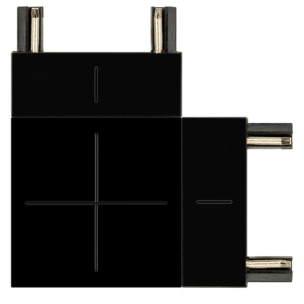 Коннектор питания ЭРА TRM-S5-CC BK для магнитного шинопровода угловой черный