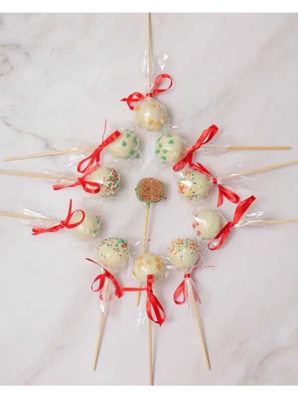 Пирожное попс белые 10 штук