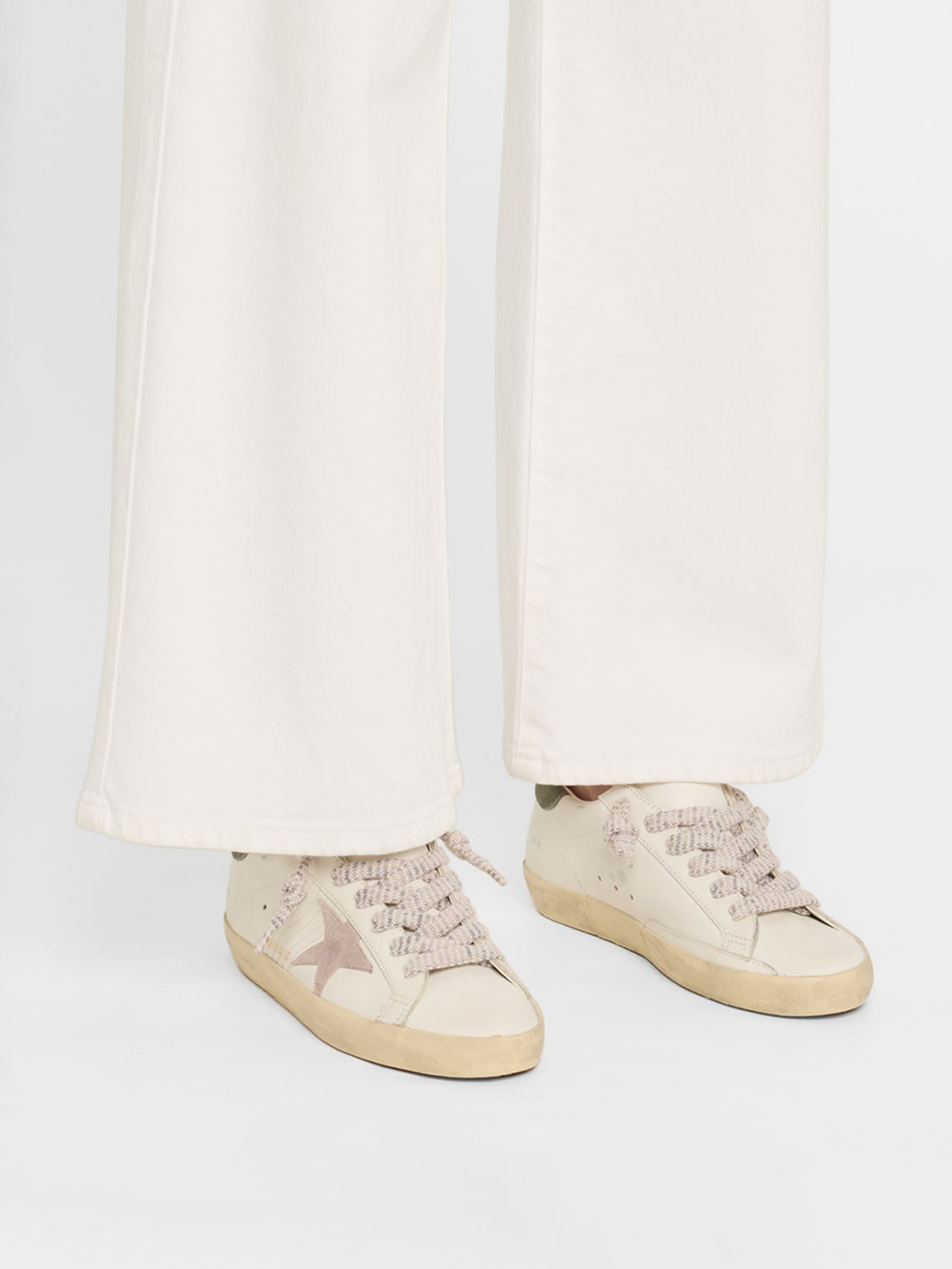 Super Star with peach-pink star and grey heel tab