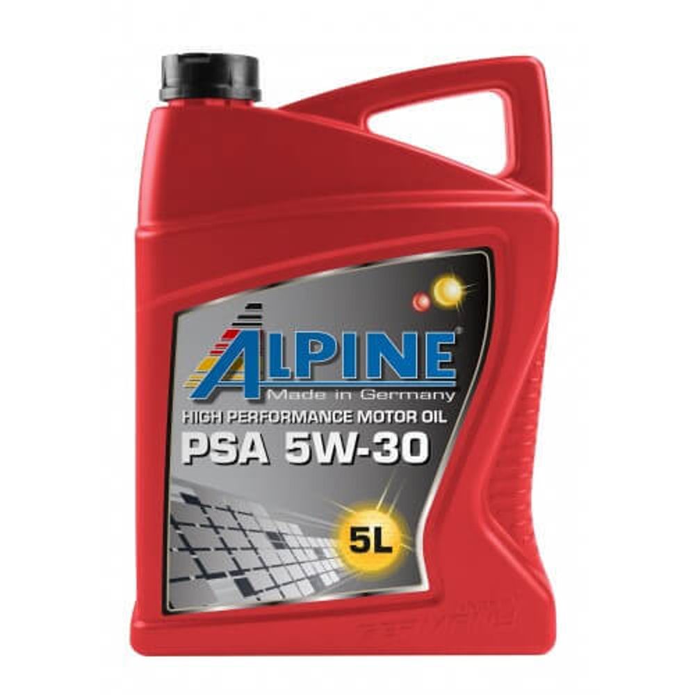 Моторное масло синтетическое ALPINE PSA 5W-30 5 л х4 шт