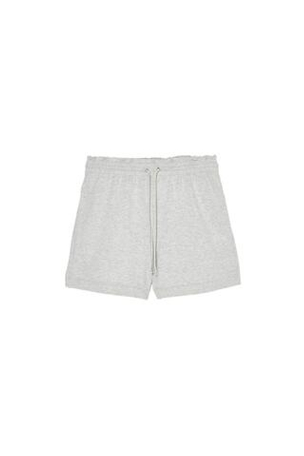 ZARA X BENITO ANTONIO ХЛОПКОВЫЕ ШОРТЫ С ЭЛАСТИЧНЫМ ПОЯСОМ, СЕРЫЙ МЕЛАНЖ