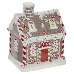 GAEM Конфетница "Пряничный домик", 1500 мл, L18 W13 H22 см