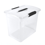 Ящик для хранения Keeplex Vision с защелками и ручкой 20л 37х27,4х31,3см прозрачный кристалл
