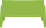 Диван пластиковый двухместный Siesta Contract Box Sofa, зеленый
