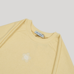 Raglan Sweatshirt LOGO Alabaster Gleam