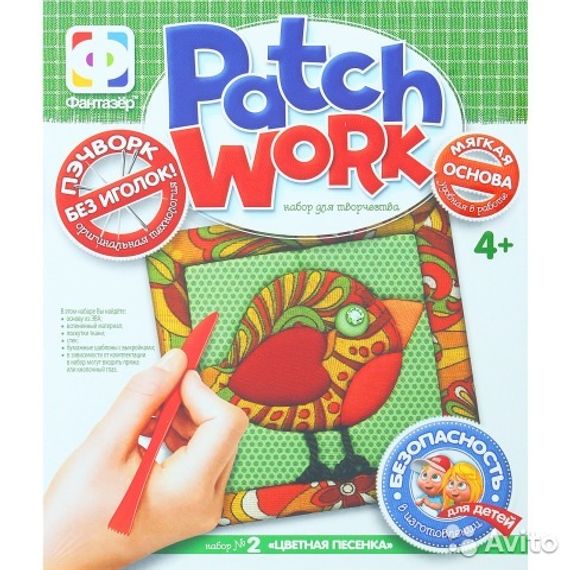 Пэчворк без иголки Птица