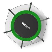 Батут UNIX Line Simple 6 ft (183 см) с внешней защитной сеткой, зеленый