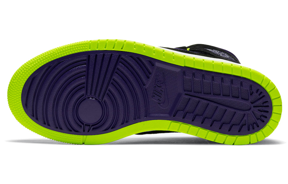 Jordan 1 High Zoom Air Cmft Black Court Purple Lemon Venom Women's