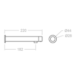 Сенсорный встраиваемый кран для раковины SOLTRONIC 8120B