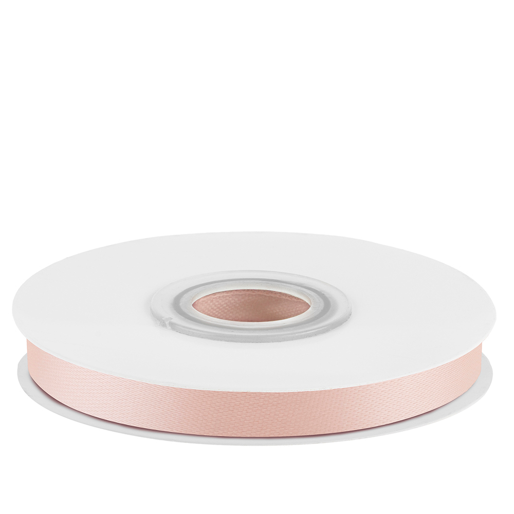 Лента атласная (0,7 см*22,85 м) Кремовый, 1 шт.