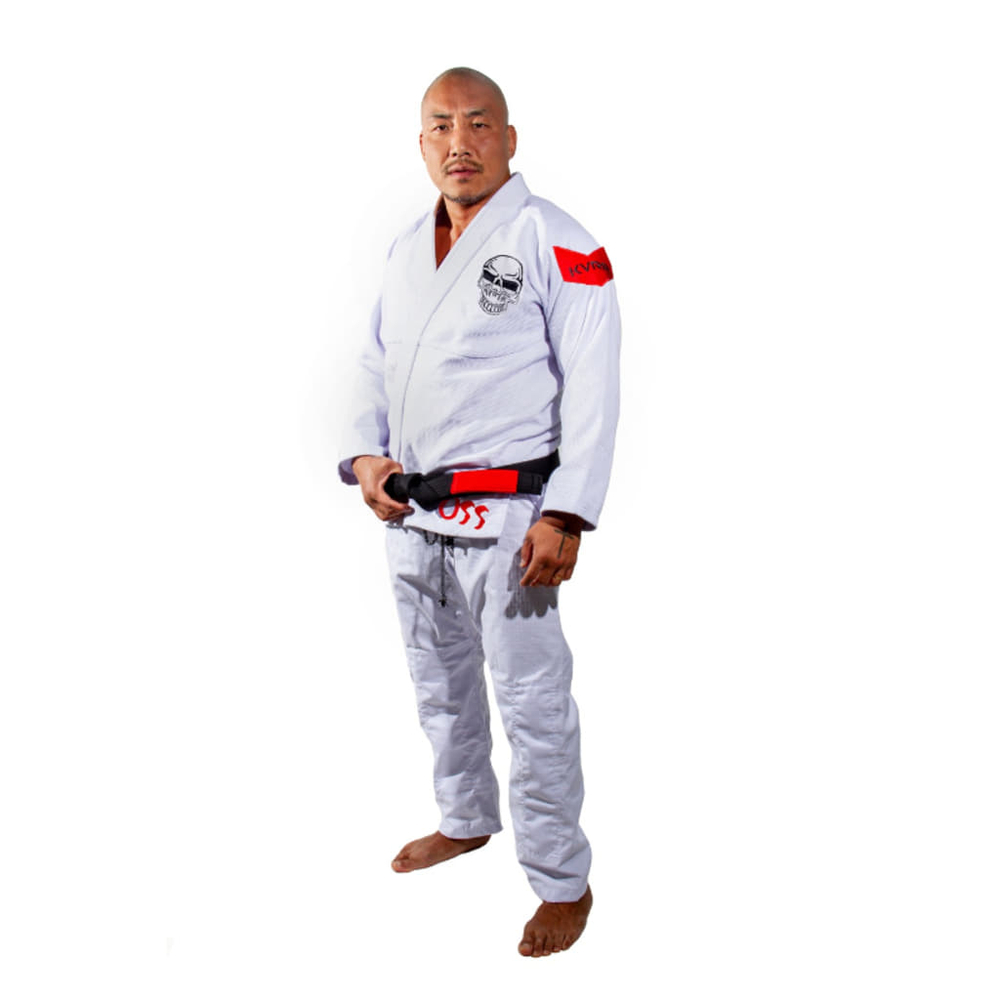 Кимоно KVRA 'BJJ' - 'Crest' - White