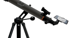 Фототелескоп Levenhuk Kelvin Nova PLUS 70/700 крупный план корпуса и держателя