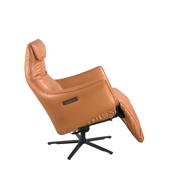 Вращающееся кресло из коричневой кожи модель 5137 Испания 