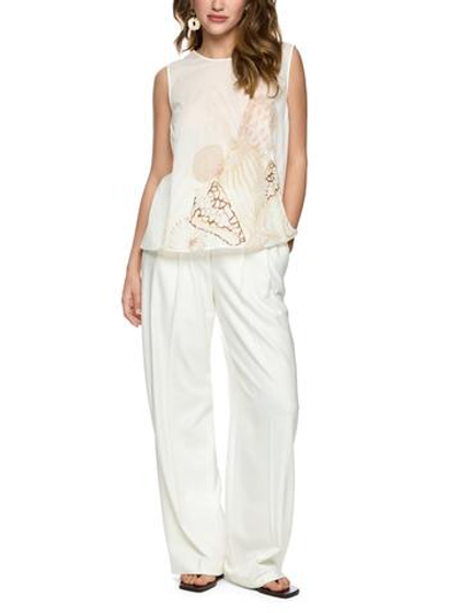 Marc Cain Топ из хлопка с принтом