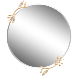 Зеркало Oliva Branch (Олива Бранч) Айвори Мраморное золото