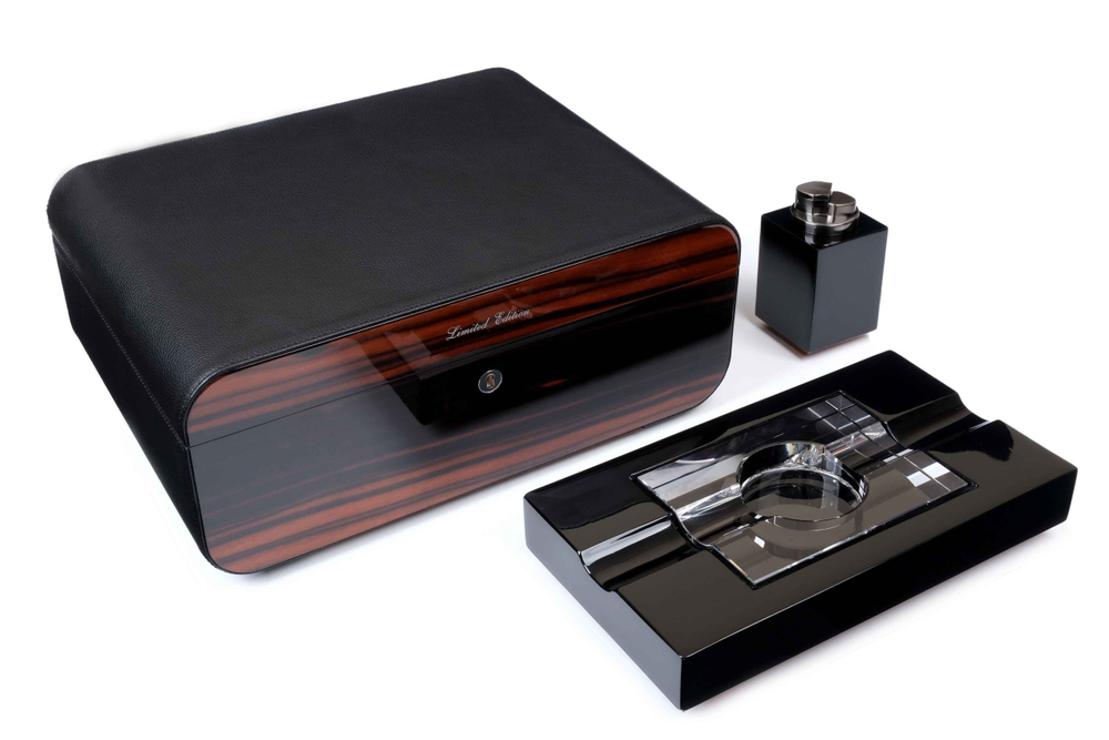 Настольный набор сигарных аксессуаров Gentili SET-SV75-Black-2