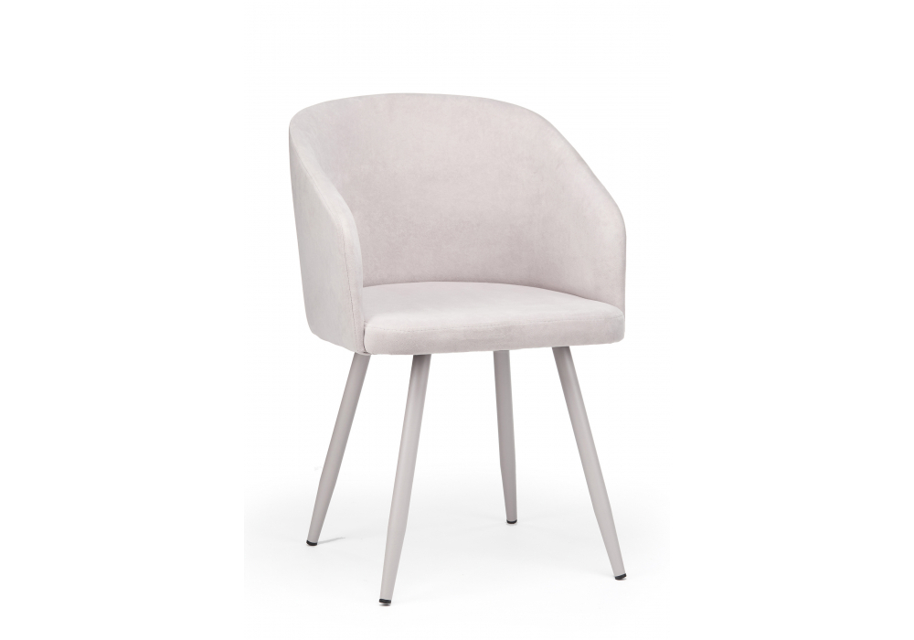 Стул на металлокаркасе Woodville Монер светло-серый (glory 36), серый