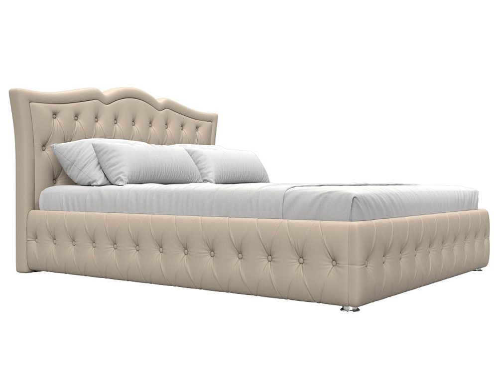 Кровать интерьерная Герда 160, Бежевый, Экокожа, 108295