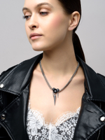 Колье "Black Soul Trio" Silver