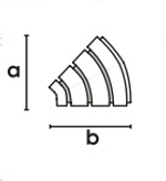 Поворотный соединитель внешний трехрядный произвольный угол от 0* до 90*