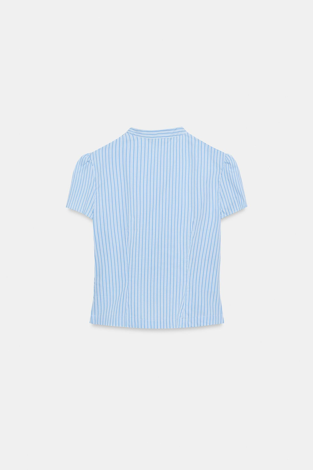 ZARA ТОП В ПОЛОСКУ НА ПУГОВИЦАХ, СИНИЙ/БЕЛЫЙ