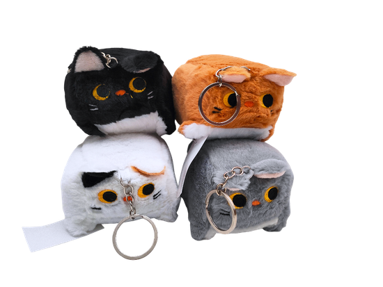 Мягкая игрушка брелок Кот-батон в ассорт. 10см