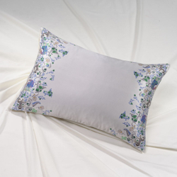 Наволочка 50x70 Mollen Цветок папоротника жемчужно-белая хлопковая