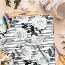 Ткань премиум таффета выцветшая фантазия