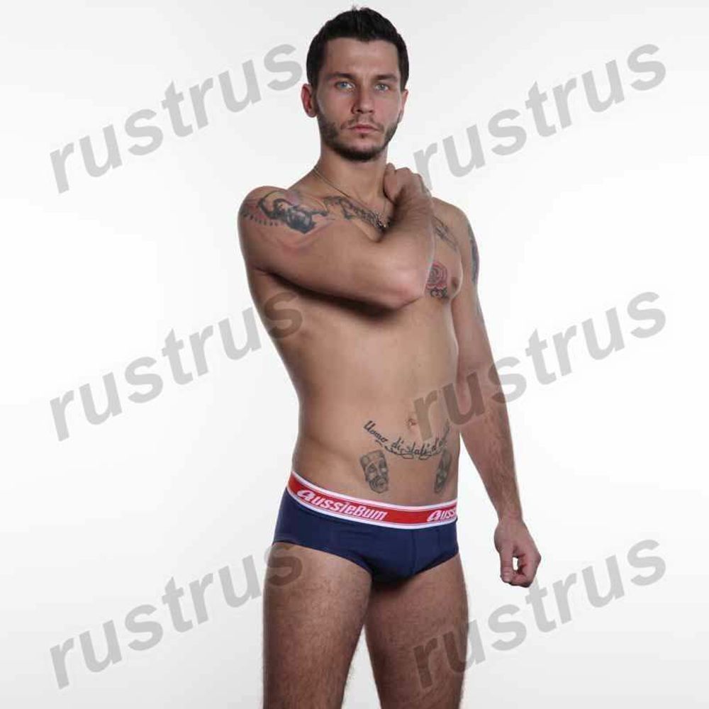 Мужские трусы брифы синие Aussiebum AB00131