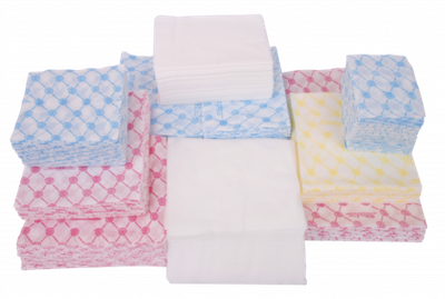 Полотенце Выбор Спанлейс 30*70 Белое 50 шт пачка