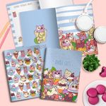 Тетрадь 48л, А5 евро, линовка в точку, Lorex Coctail Kittens, двойная обложка