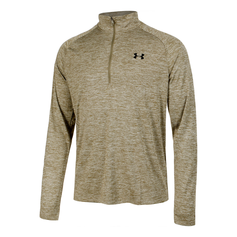 Мужское теннисное поло Under Armour Tech 2.0 Half-Zip Long Sleeve Men - Green