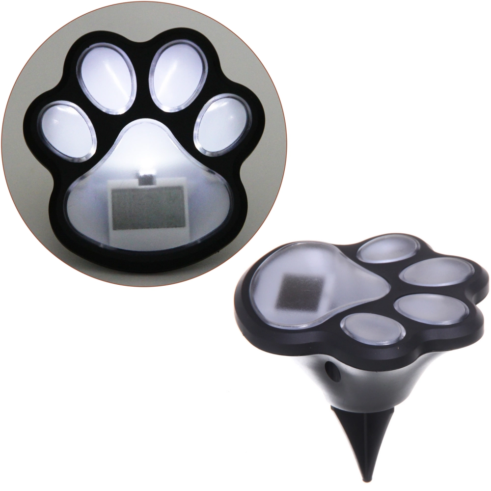 Фонарь садовый «Лапка» 9*9*9 см, на солнечной батарее (набор 4 шт), Белое свечение