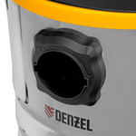 Пылесос строительный RVC30, 1400 Вт, бак 30 л, шланг 3 м, розетка с автосинхр. Denzel