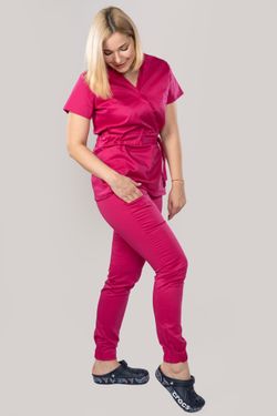 Костюм медицинский женский 386 МАЛИНОВЫЙ