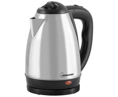 Чайник электр. HomeStar HS-1001 (диск, 1,8л) 1,5кВт, нерж.сталь