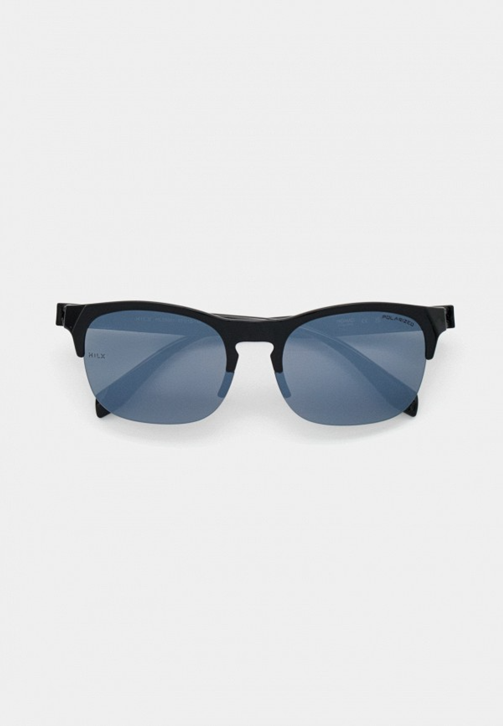 Спортивные очки HILX Interloop Shiny Solid Black / Black Mirror Polarized Lens